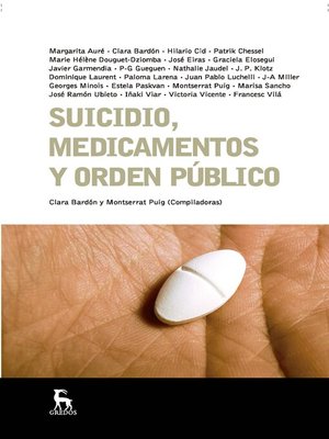 cover image of Suicidio, medicamentos y orden público